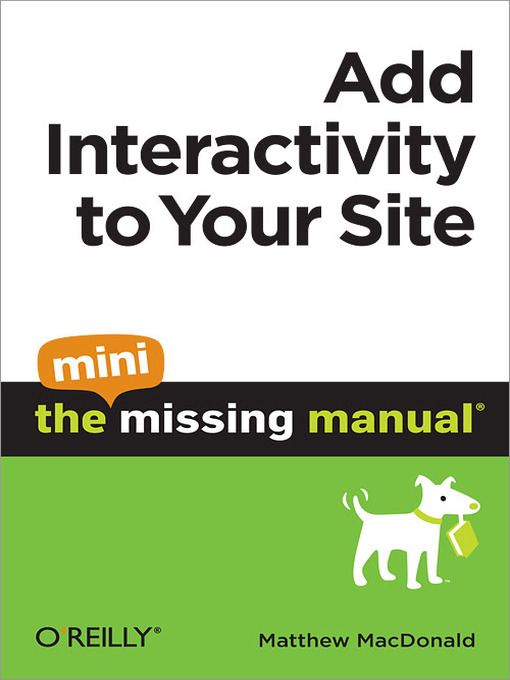 Title details for Add Interactivity to Your Site by Matthew MacDonald - Available